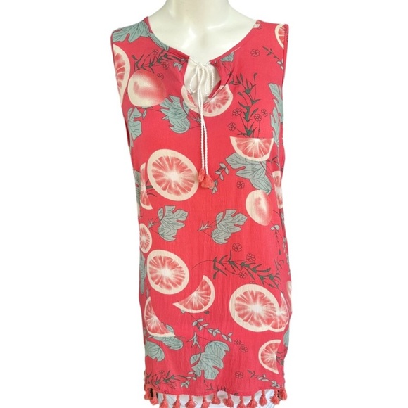 ๐ด ForCynthia Beach Swim Coverup Pink Floral, Size S - Picture 5 of 8